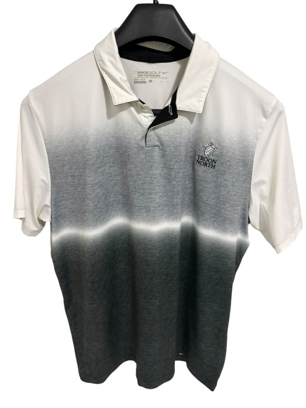 Nike Golf Tour Performance Dri Fit Golf Polo Size Large Troon North Logo
